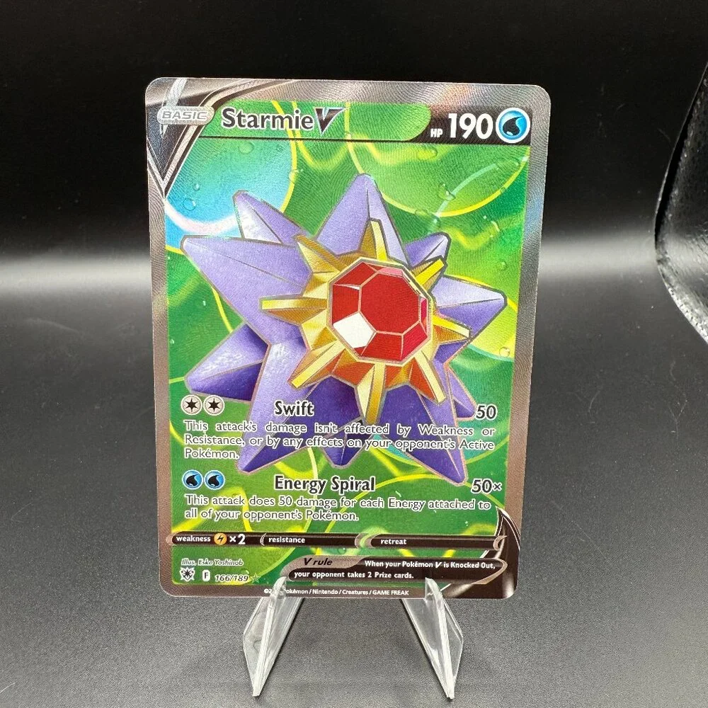 starmie v pokemon card | Other | Ultra Rare Full Art 66189 Pokmon Astral Radiance 222 Pokémon Hit Points190 HP Form Starmie V | Astral Radiance